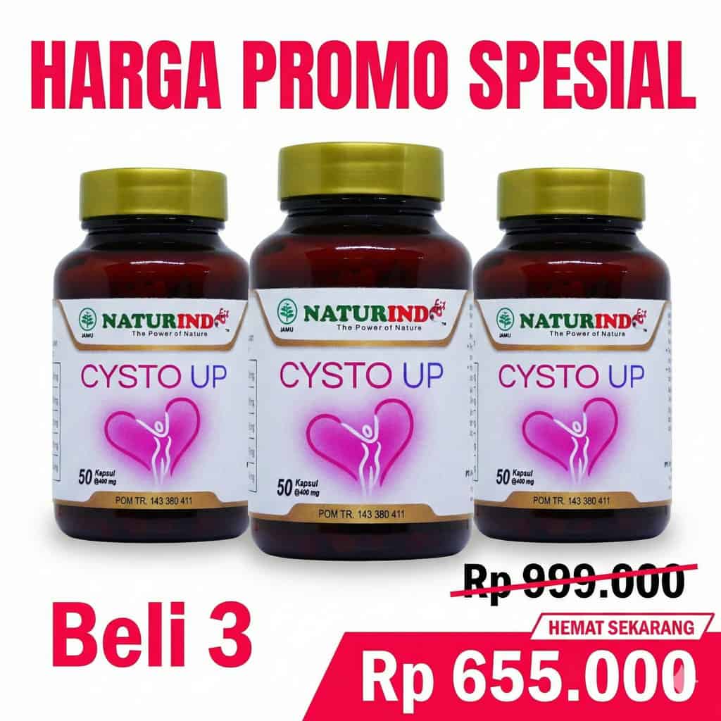 Promo 3 Botol Cysto Up - Rp 655.000